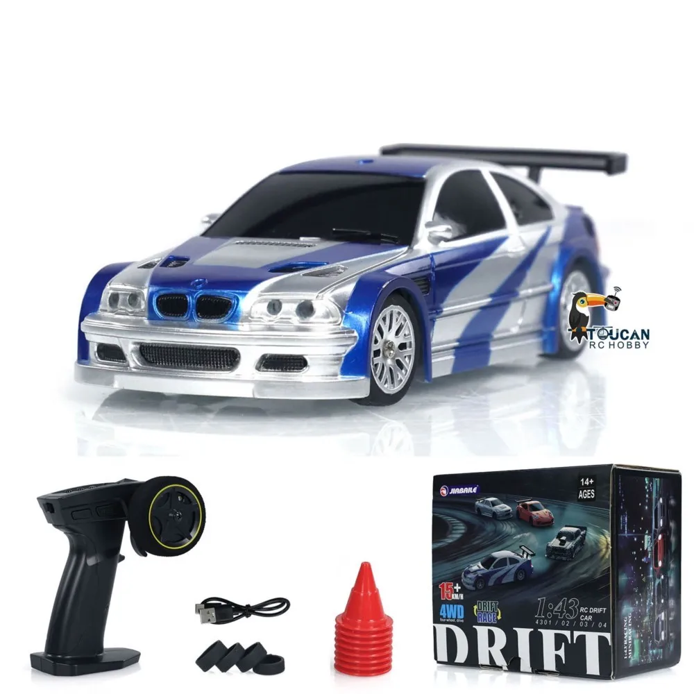 Mini coche de velocidad RC 4WD 2,4G, escala 1/43, RTR, tracción en las cuatro ruedas, Radio Control, coches de carreras a la deriva, juguete, modelo de alta velocidad, regalo para niños