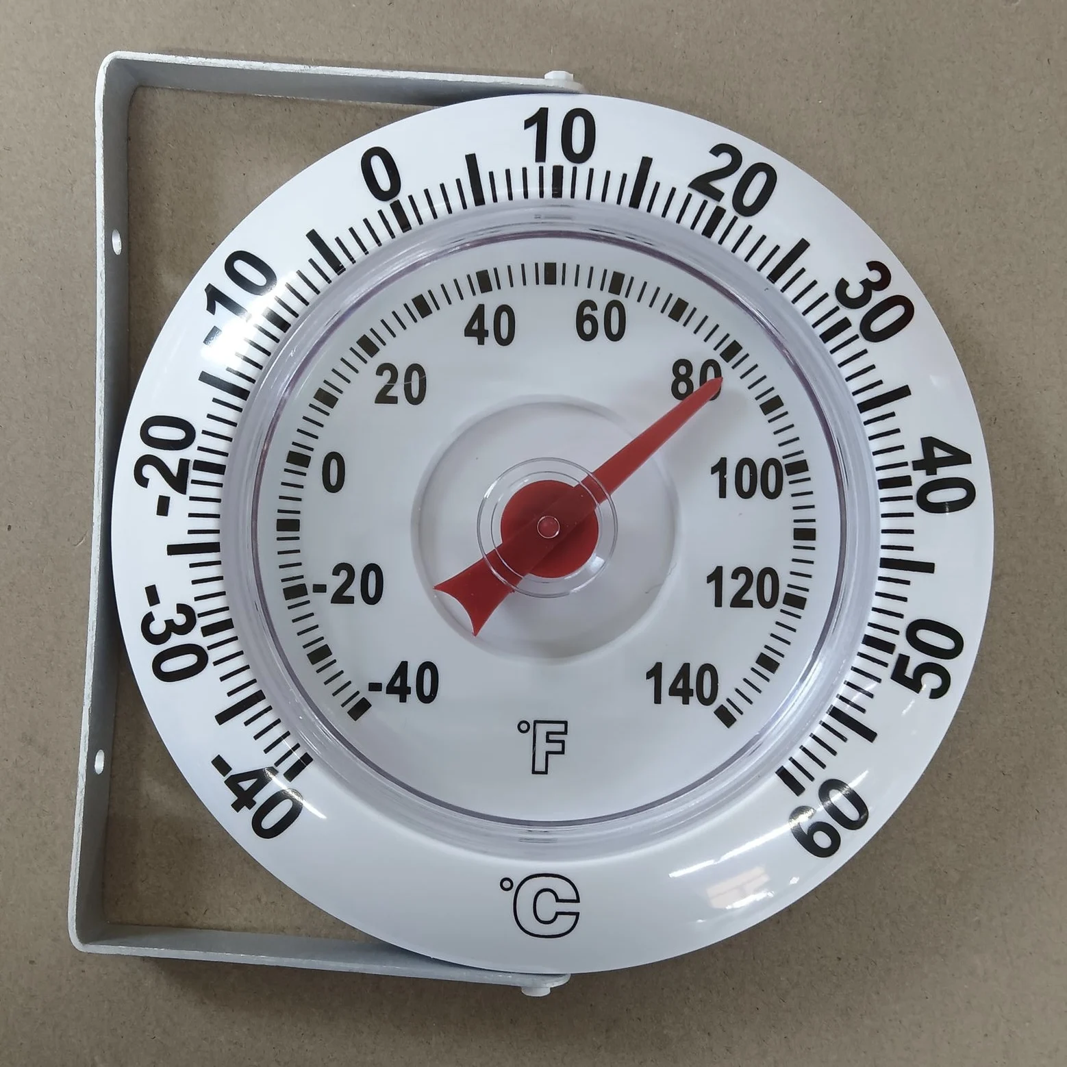 KT THERMO 5 Inch Garden Thermometer Outdoor Wall Mounted Large Dial Easy Read Temperature Gauge