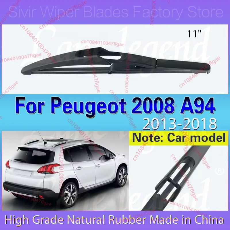 

Car Wiper 11" Rear Windshield Windscreen Wiper Blade For Peugeot 2008 A94 2013 2014 2015 2016 2017 2018 Car Accessories