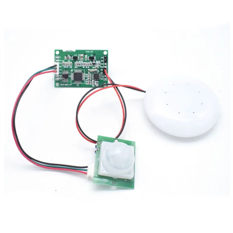 A73E-Recording Module MP3 Music Voice Player Kit With PIR Infrared Sensor Supports USB Download Without TF Card DIY