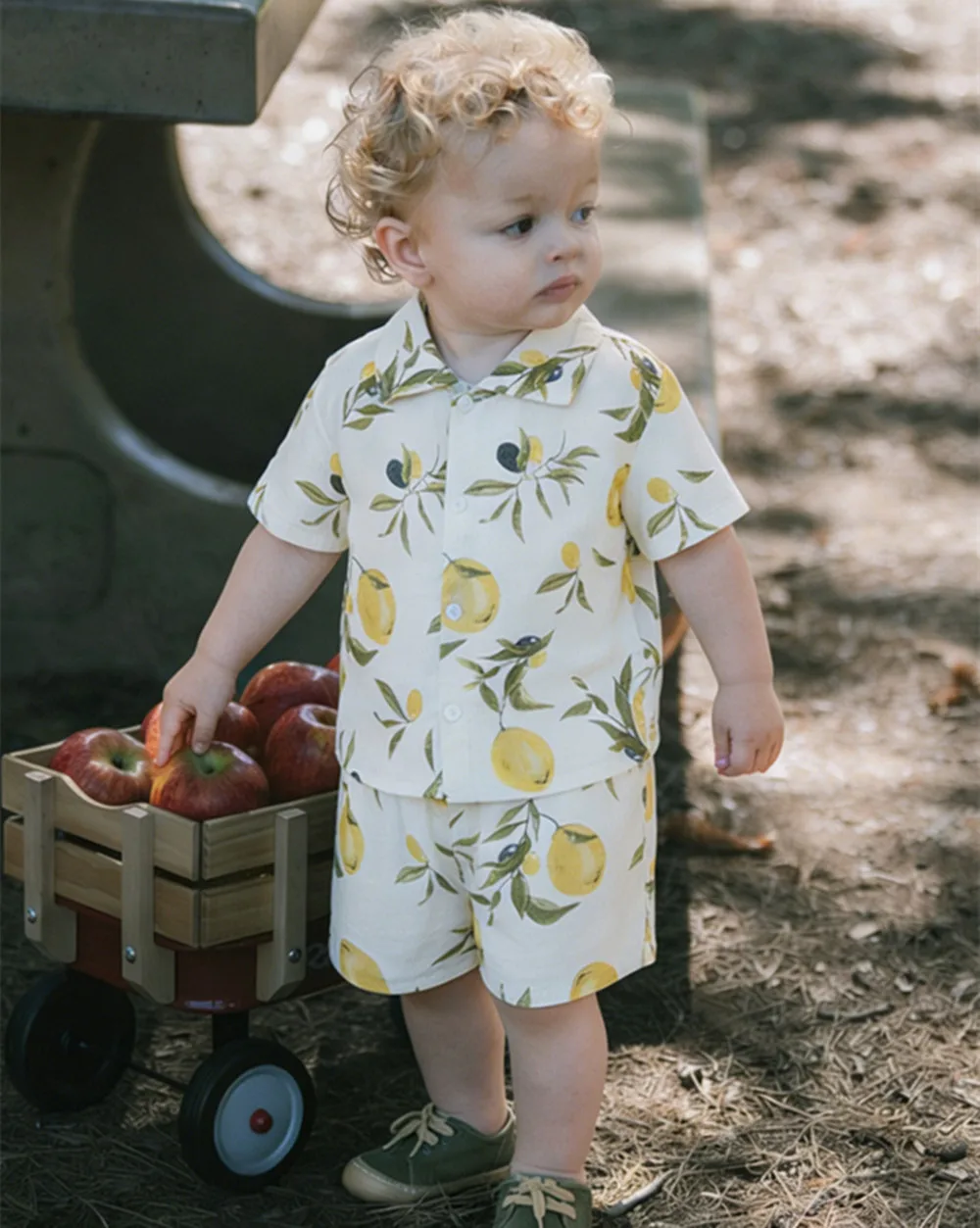 

Soft Organic Cotton Baby Boy Clothes Set Summer Breathable Short Sleeve Tshirt + Shorts Cute Printed Toddler Boy Clothing