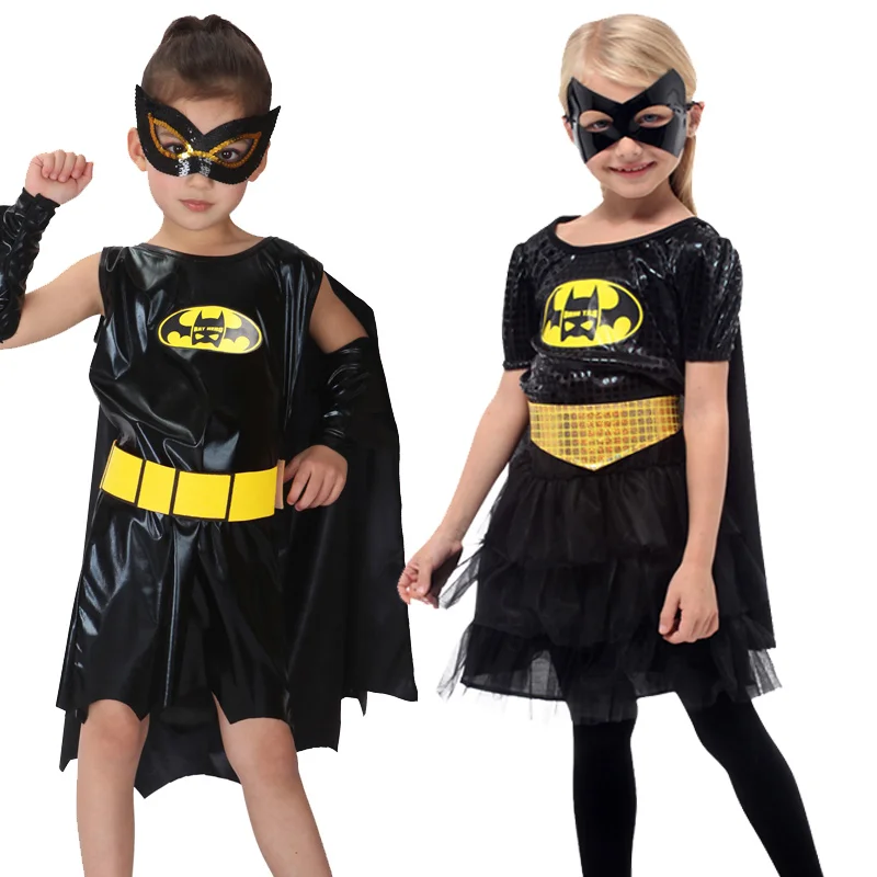 Anime Superhero Kids Bat Cosplay Costume Bodysuit Halloween Costume for Children Birthday Party Gift