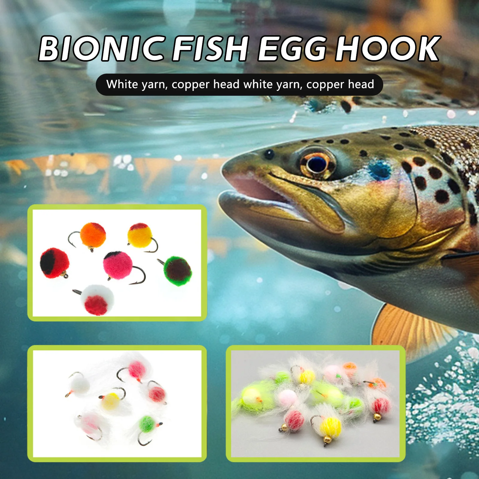 

12pcs Luminous Fishing Lures Artificial Simulated Flying Fake Bait For Carp Bighead Salmon Sea Bass Outdoor Fishing Accessories