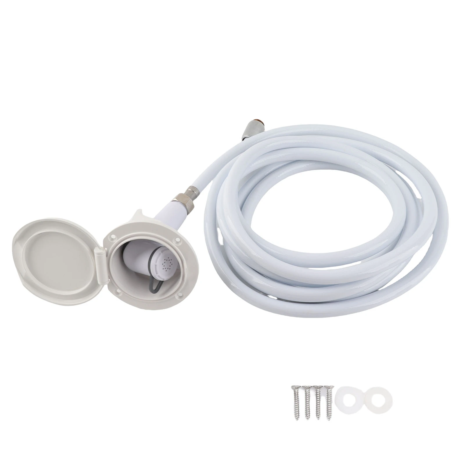 RV Shower Trigger Head with Hose Water Saving Outdoor RV Shower Kit for Ships Yachts Mobile Home RV Shower Head with Hose