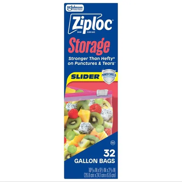 32 Count Plastic Food Storage Bags and Containers