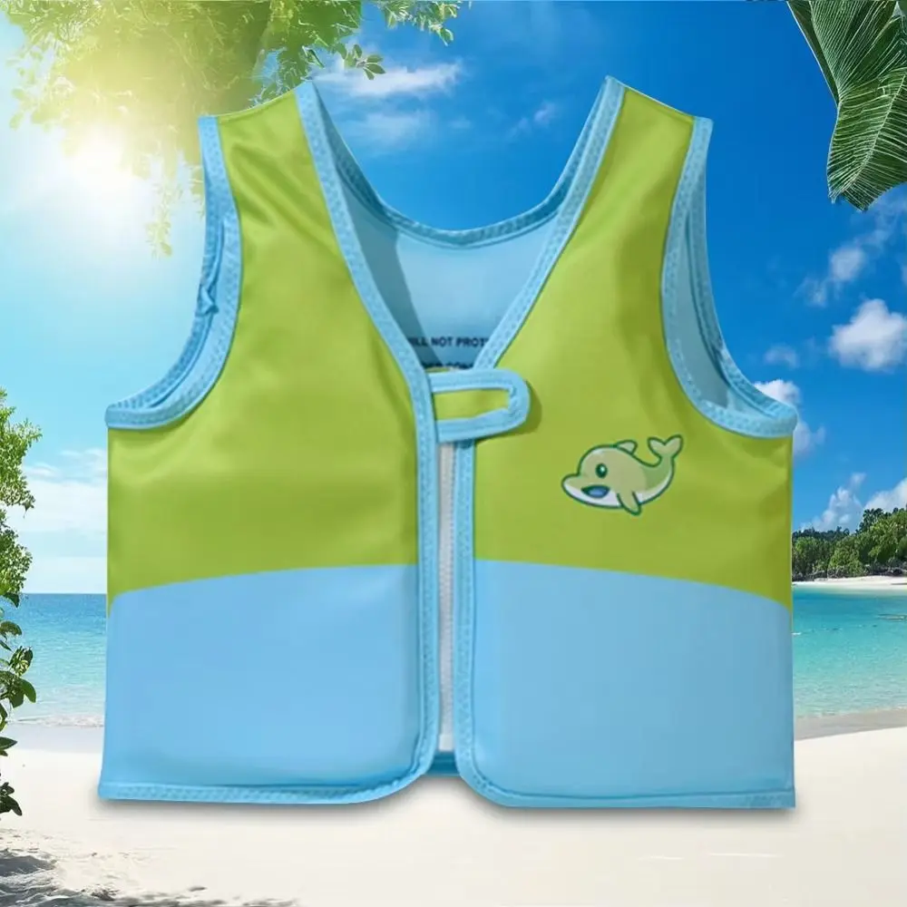 

Not Falling Off Child Buoyancy Vest Anti Rollover Stable Baby Swimming Jackets Cartoon Adjustable Inflation-Free Swimming Vest