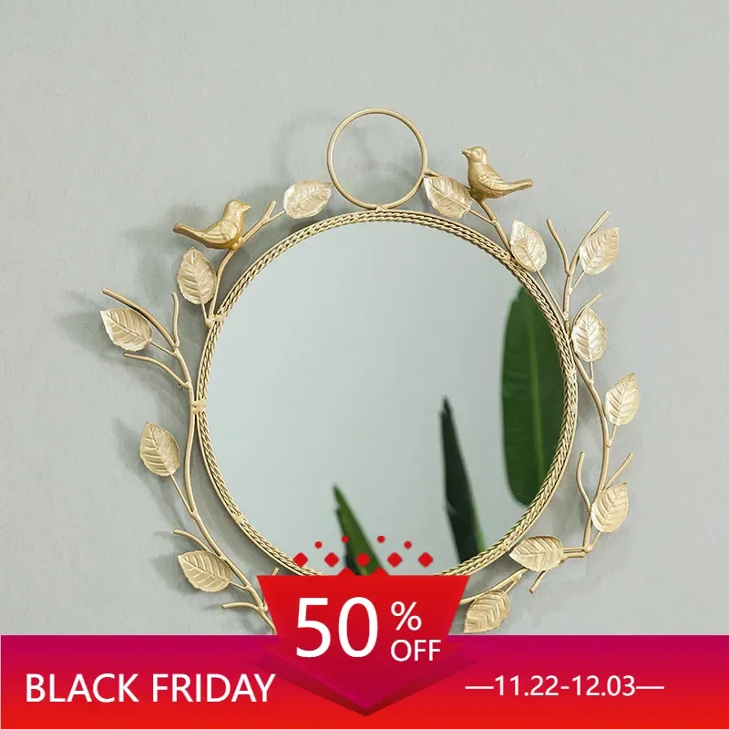 Decorative Wall Mirrors Home Decoration Accessories Macrame Makeup Mirror Room Decor Aesthetic Espejo De Bolsillo Home Ornaments