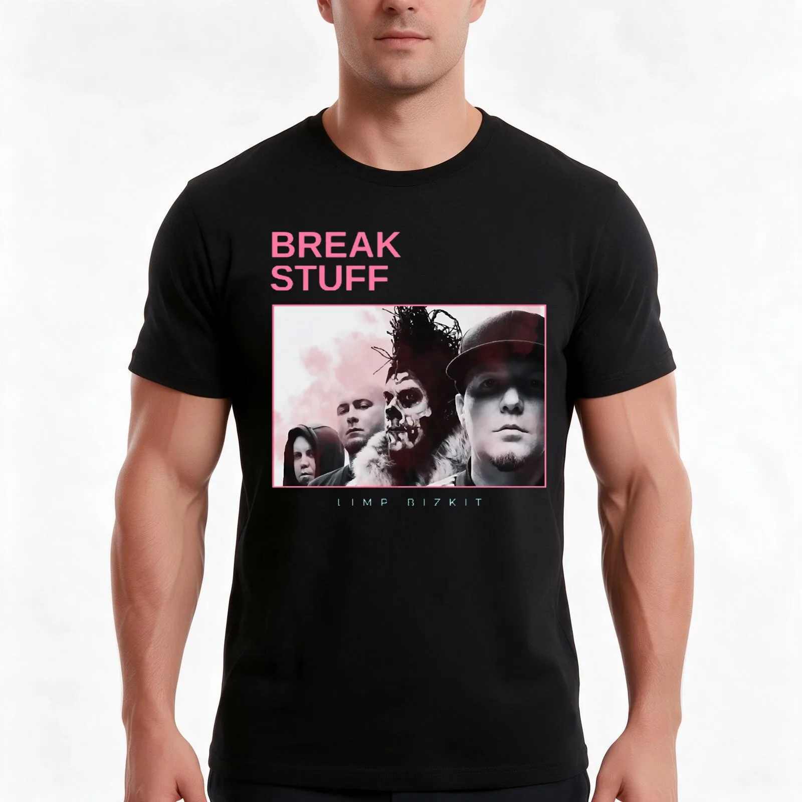break stuff - vintage minimalism T-Shirt, Summer Casual Cotton Tee, Oversized Streetwear Tops, Vintage Graphic Print