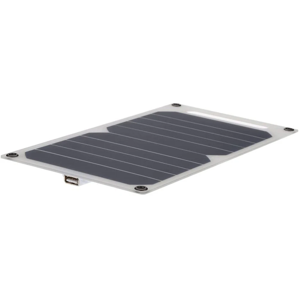 10W Solar Panel USB 5V Solar Cell Outdoor Hike Battery Charger System Solar Panel Kit Complete for Mobile Phone Power Bank Watc