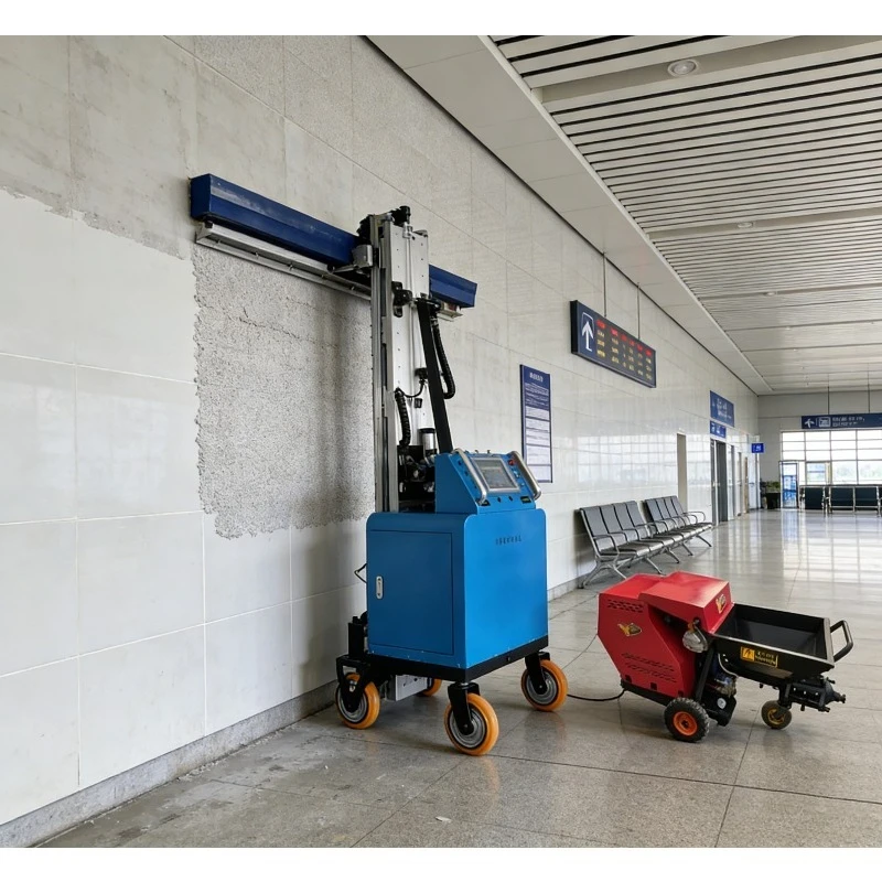 Automatic Cement Plaster Spraying Machine High Speed Rendering Equipment Factory Direct