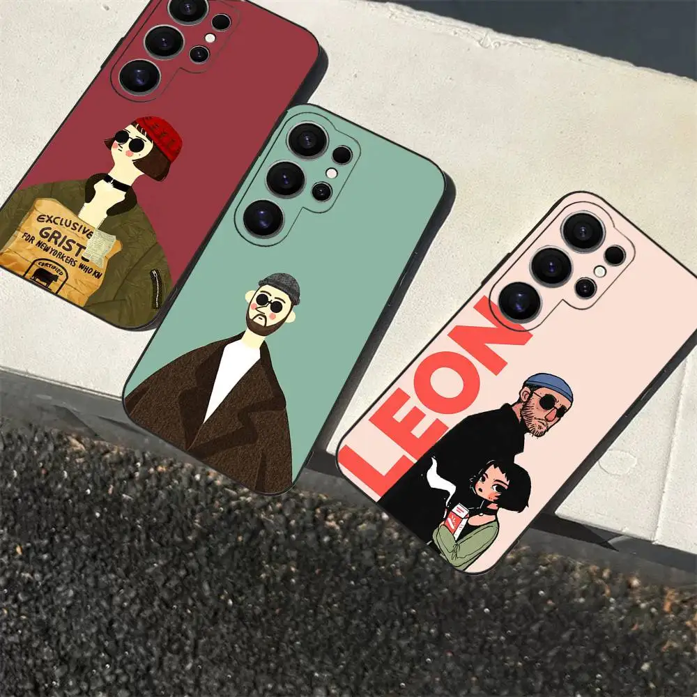 Cartoon Killer Leon Phone Case For Samsung S 24 fe 25 Ultra plus 20 lite 21 30 22 23 24 22 Ultra 5G Fundas
