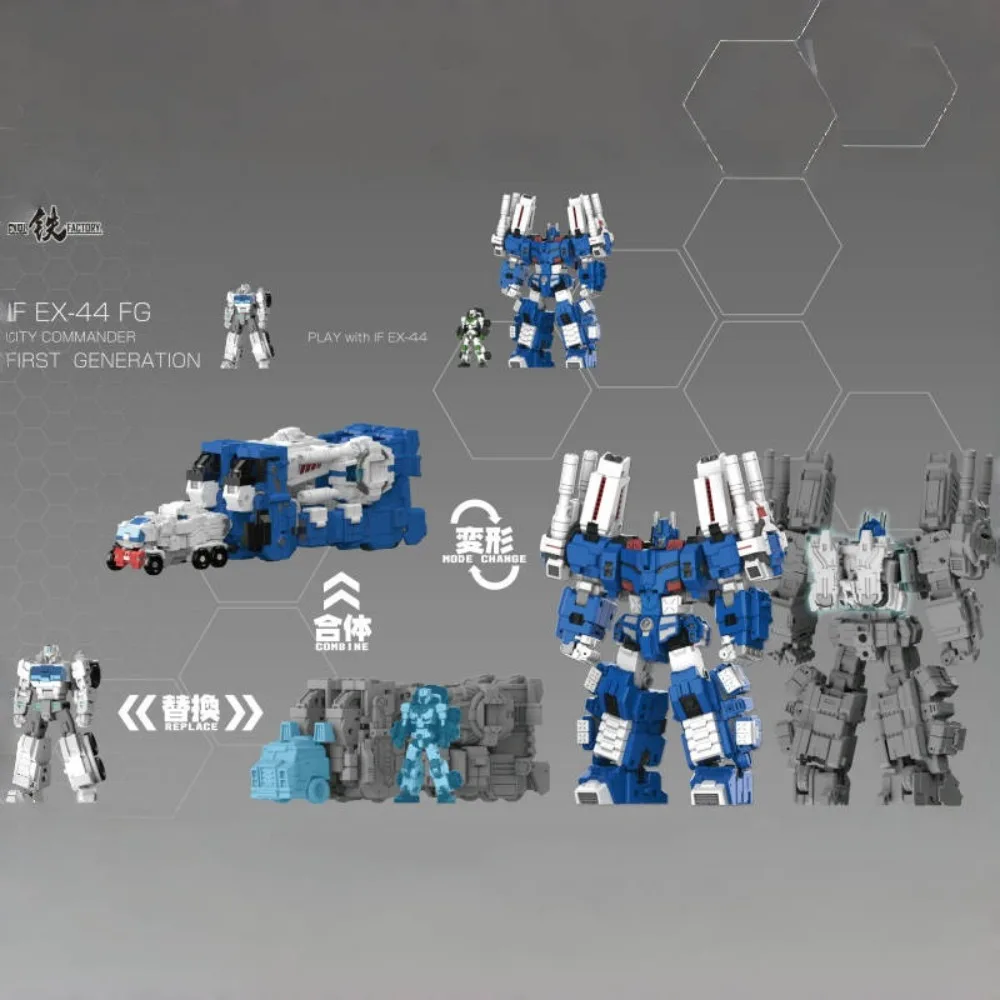 مصنع الحديد IF EX44 Ultra Magnus Reprinting EX-44FG نموذج لعبة تحويل Ultra Magnus الصغيرة البيضاء