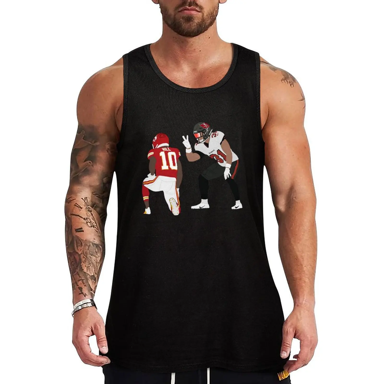 

Antoine winfield jr Tank Top Sleeveless T-shirt summer 2025 Men's cotton t-shirt clothing men