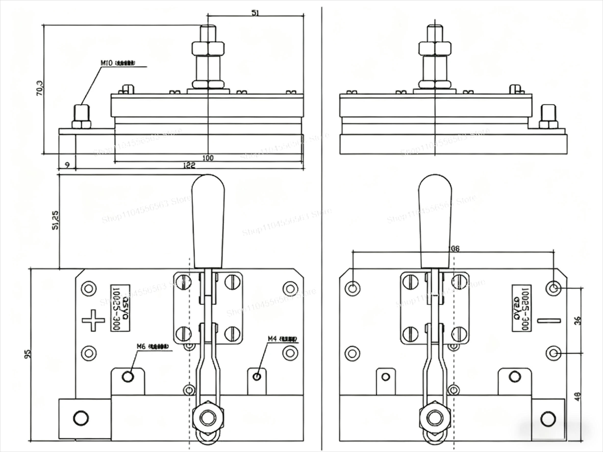 10025-300 350A High Current Test Clips, for LiPo Battery Testing and Power Applications