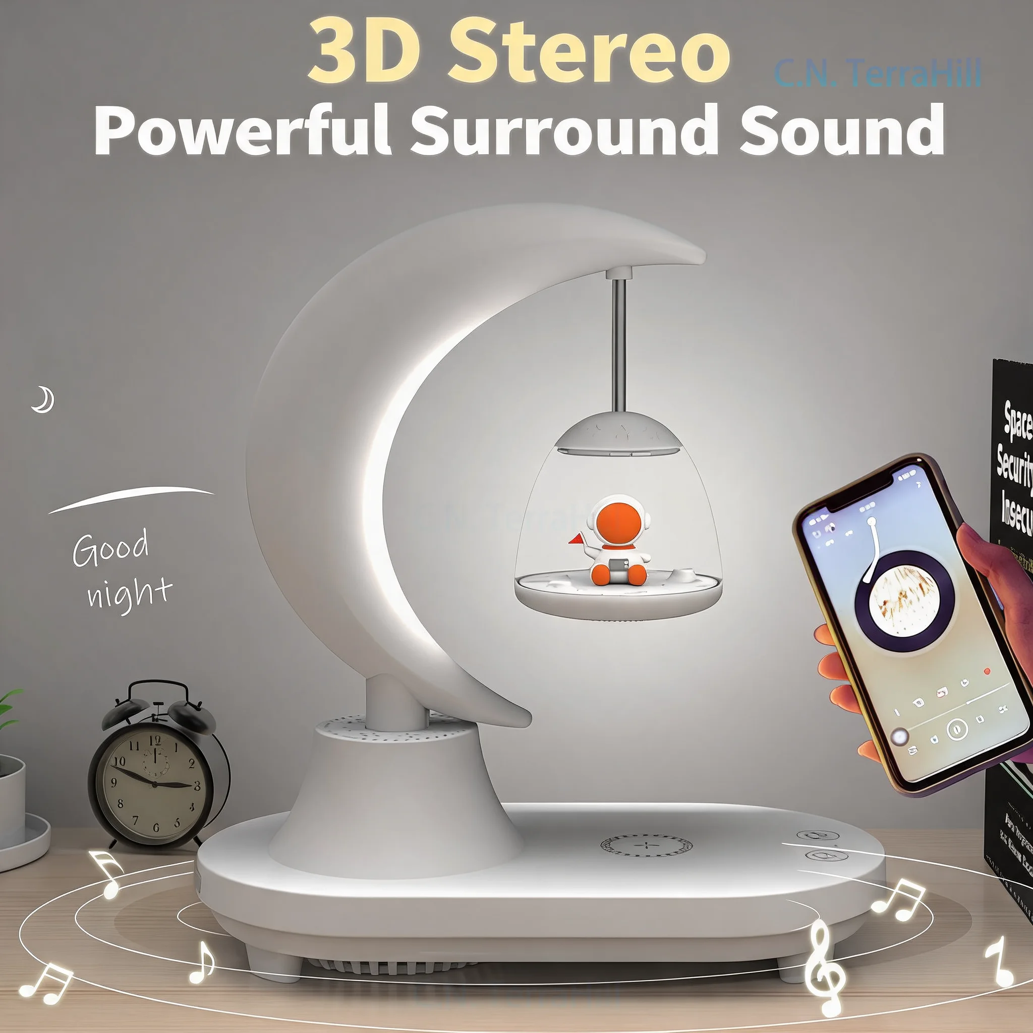 Night Light for Bedroom, USB Rechargeable LED Lamp, Eye-Caring Ambient Light, Creative Gift for Birthday, Valentine's Day,