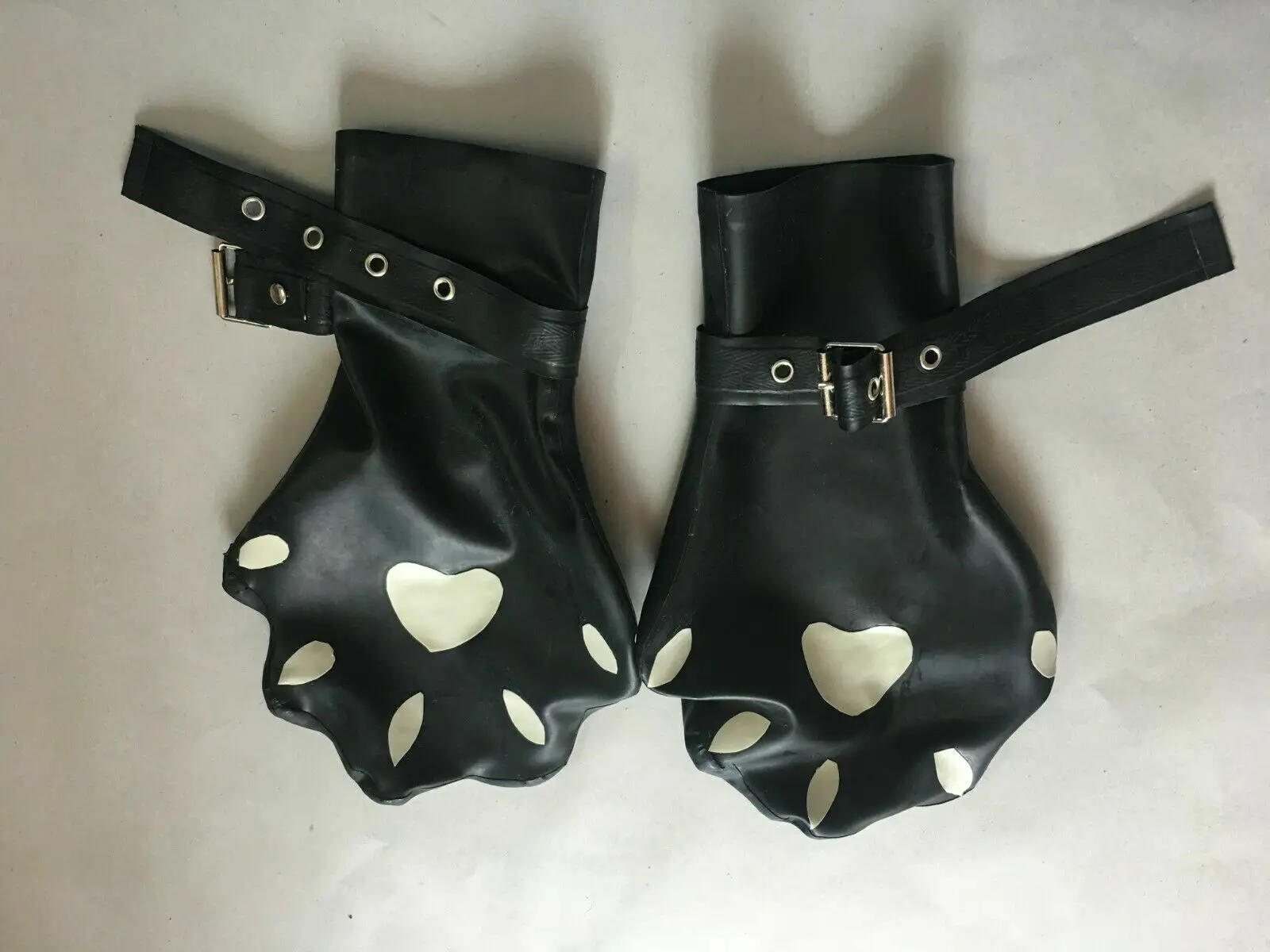 

Cospaly Katzenpfote Latex Gummi Club Handschuhe Party Schwarz Gloves 0.4mm S-XXL