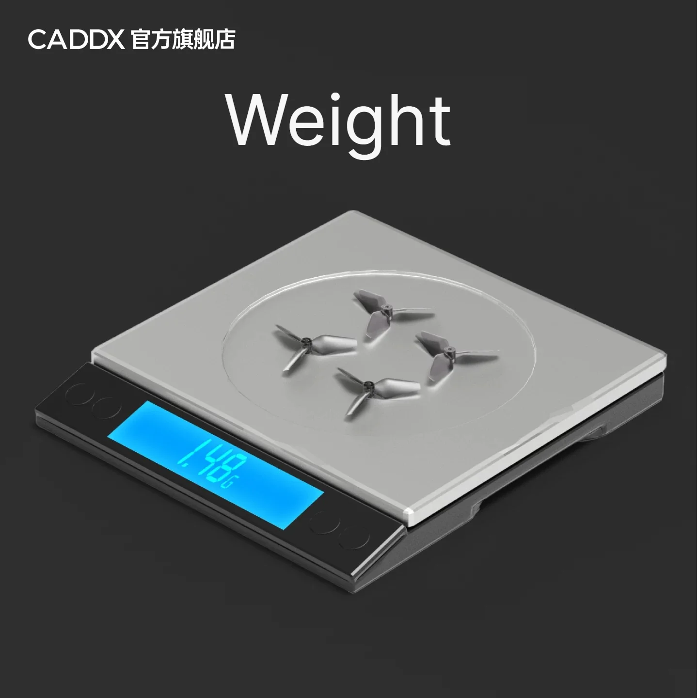 CADDX PROTOS 1.6‑Inch 3‑Blade Propeller PC Material For Tiny Whoop FPV Drone