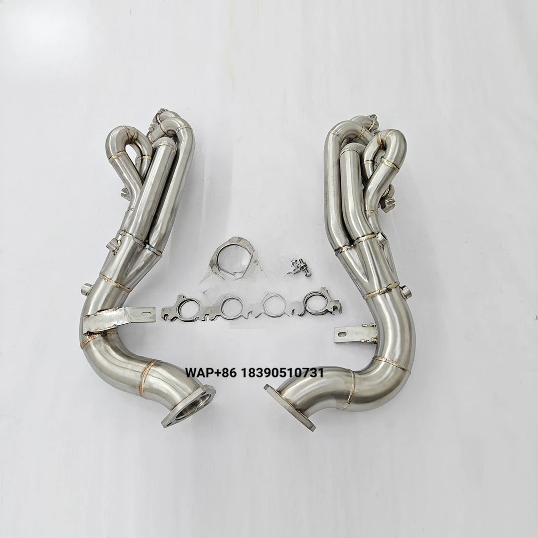 New High Quality Hetu RS5 Exhaust Headers for RS4 B8 4.2L Performance Free Flow Stainless Steel Exhaust System One Year