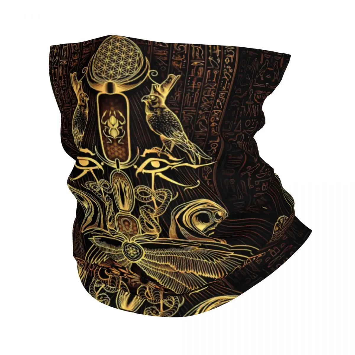 Egypt Pharaoh Neck Gaiter Face Scarf Cover Neck Gaiter Men Women Bandana Scarf Thin Summer