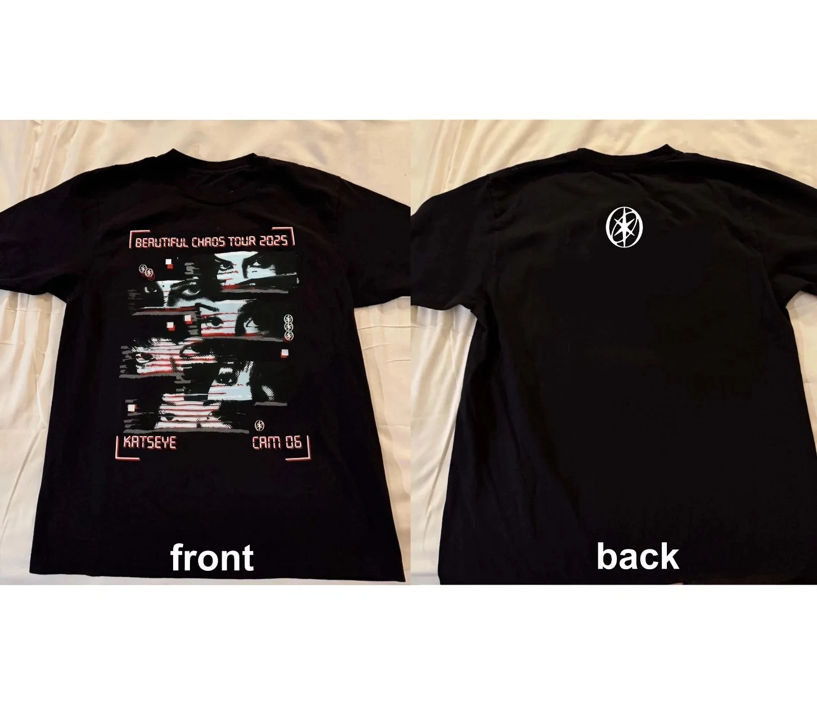 Katseye Kpop T-shirt Vintage Y2K imprimé manches courtes Vintage Fan cadeau décontracté ample coton T-shirt Sport Street Wear unisexe