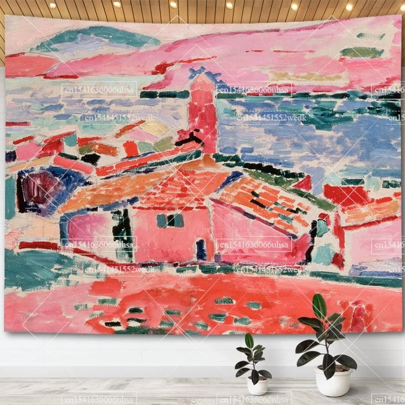 henri matisse Paintings Wall Hanging Tapestry Vintage Tapestries Photo Props Aesthetic Room Decoration Oil Painting Sofa Blanket