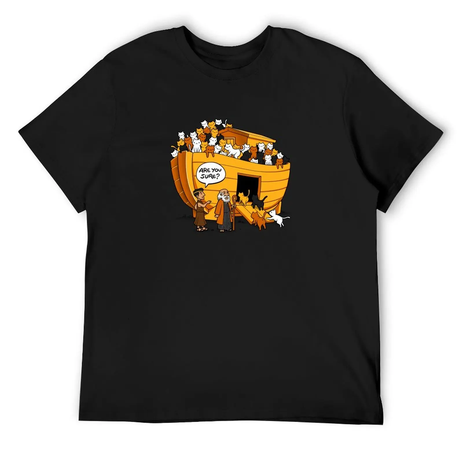 

Noah's Ark Cat T-Shirt sweat designer shirts summer 2025 boys whites men t shirts