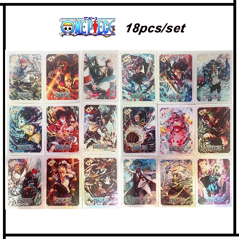 DIY ONE PIECE TGR UR series Collection card Monkey D. Luffy Nekomamushi Anime characters flash card Cartoon toys Christmas gift