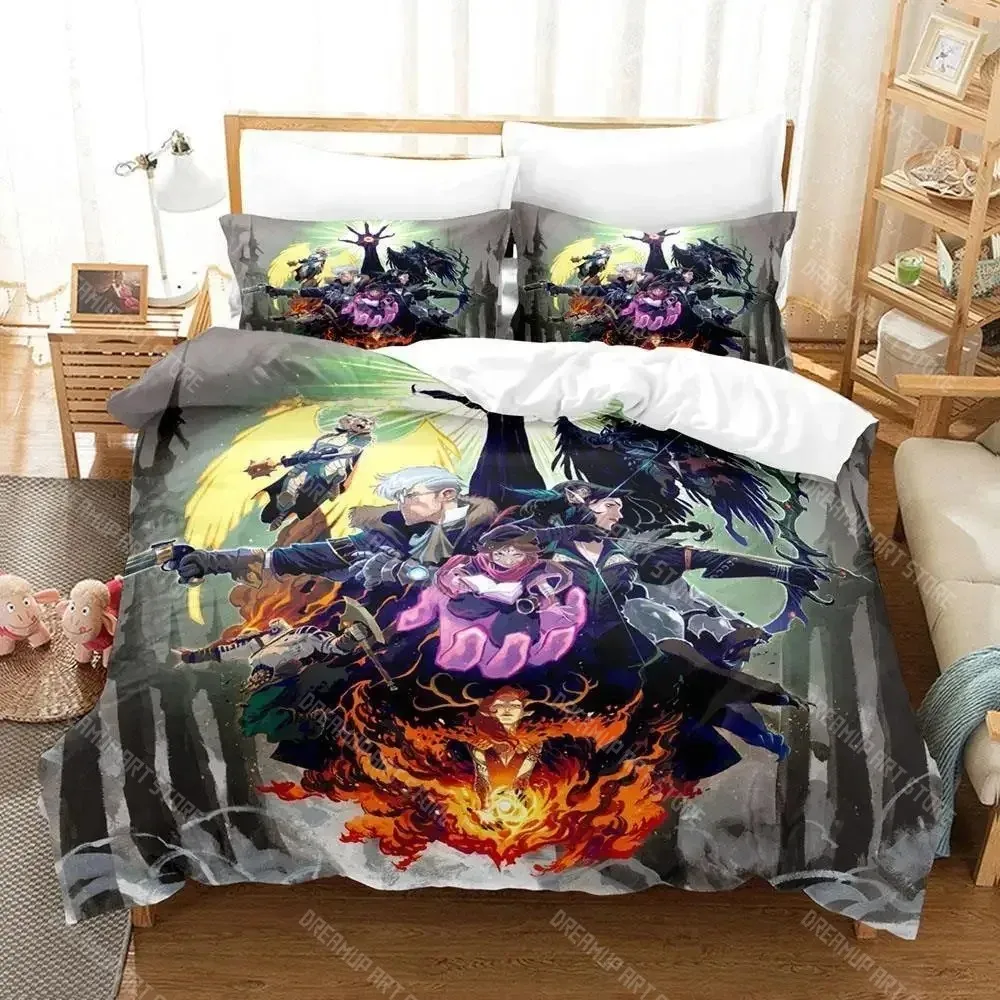 

2024 Legend of vox machina game Bedding Set Single Twin Full Queen King Size Bed Set Adult Kid Bedroom Duvet cover Sets Anime