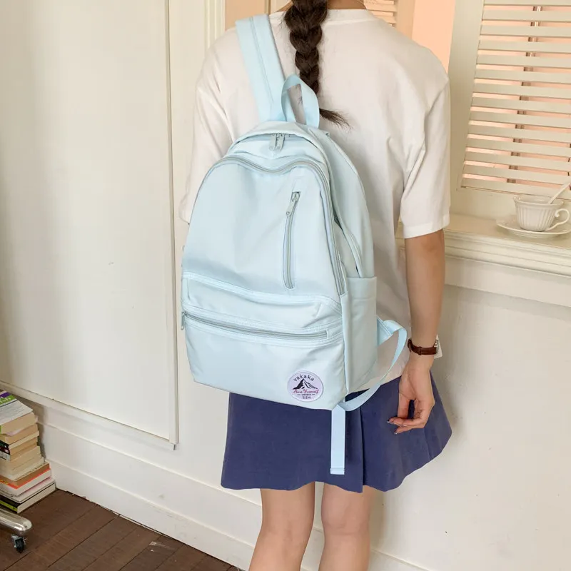 Korean-style college-style backpackinsHighly stylish and simple laptop backpack for female junior high school students and niche