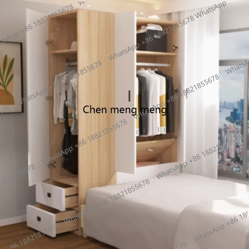 

New arrive Sliding Doors Holder Wardrobes Shelve Shelf Drawer Closet Storage Cabinet Wardrobes Bedroom Organizer Guarda Roupa Fu
