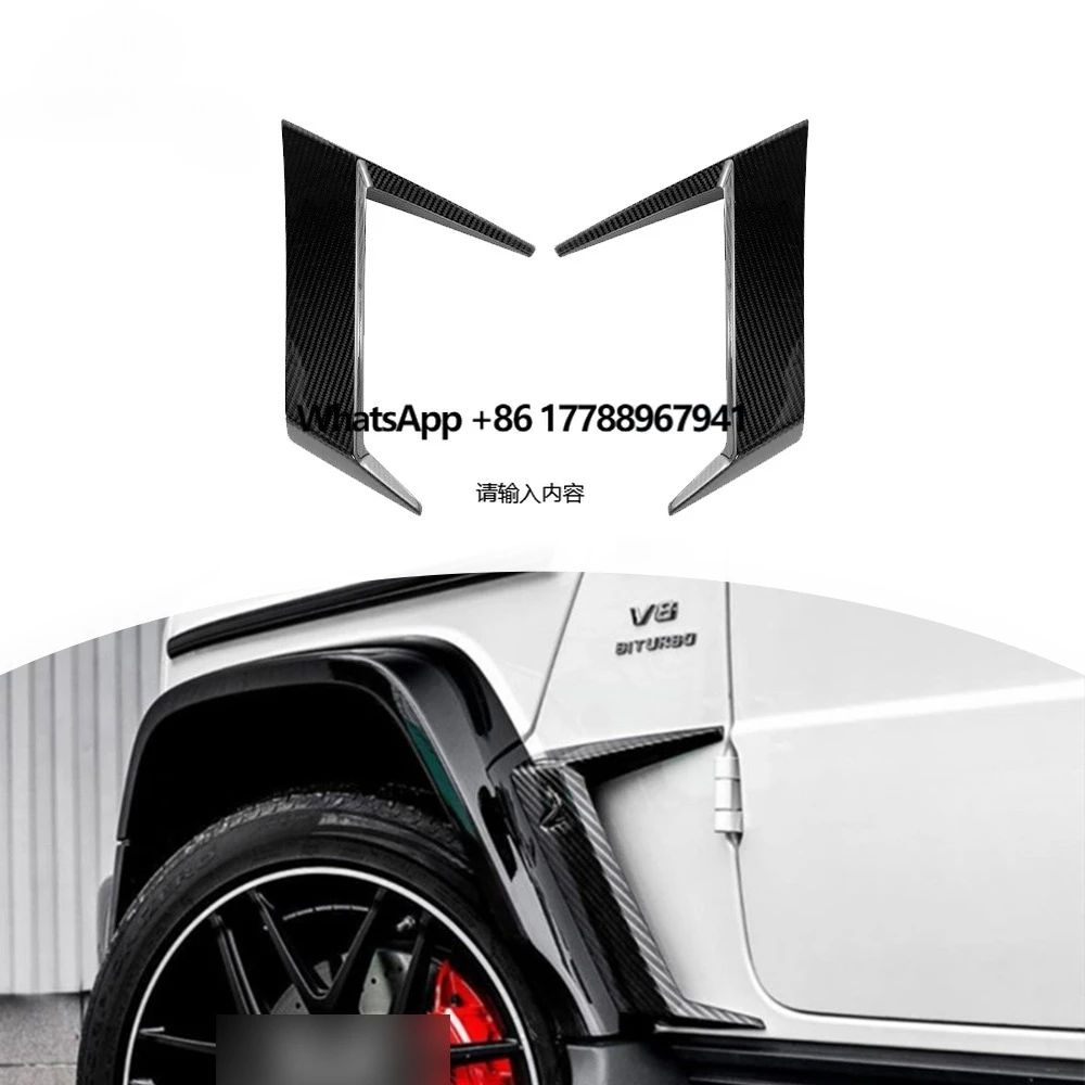 

G Class W464 G500 2019y~ Shark Style Fender Duct Air Vents Left or Right for W464 G500 Car Dry Carbon Fiber Body Kit Accessory