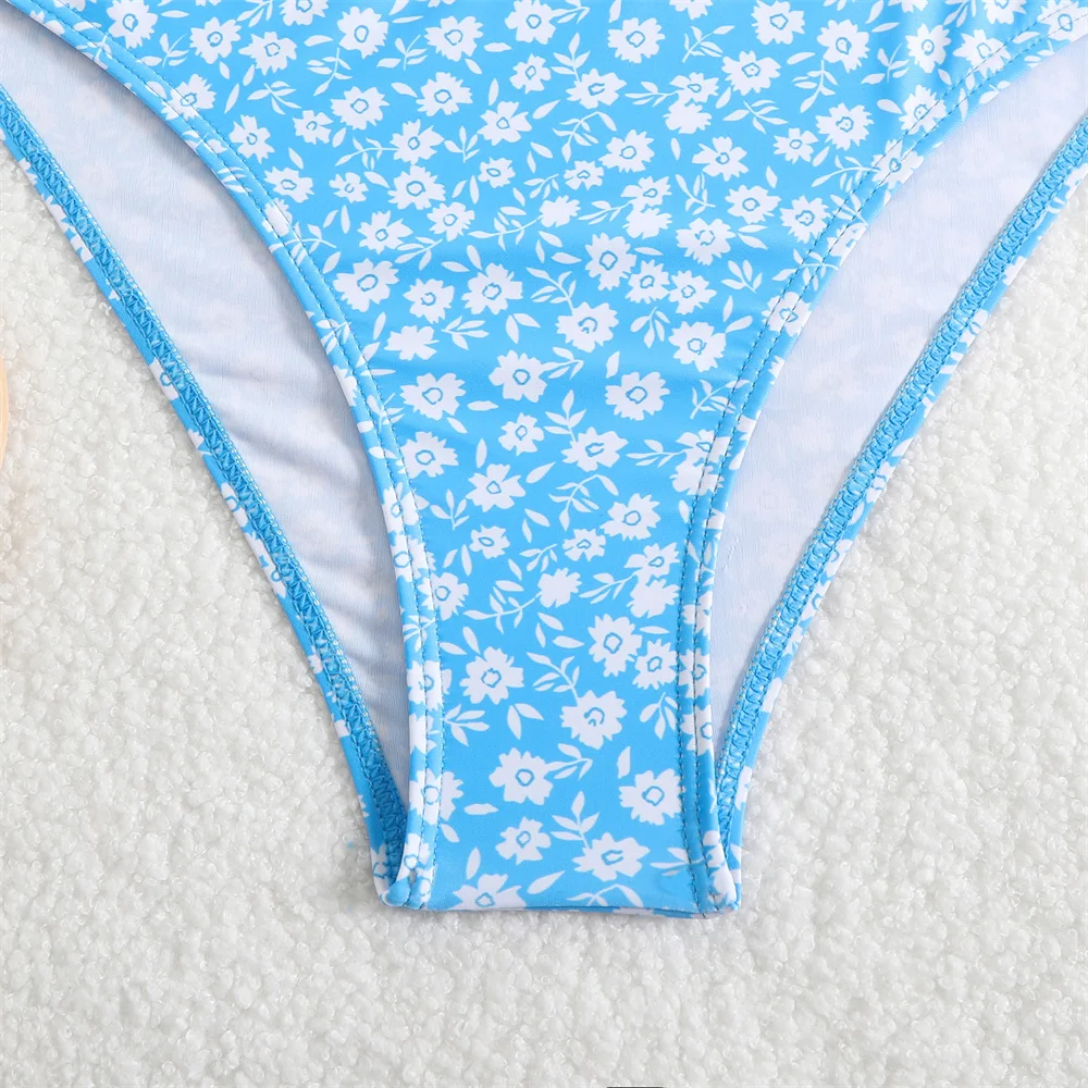 Sexy fronde Bikini élégant femmes Floral vacances maillots de bain Tankini maillot de bain string Y2K maillot de bain femmes plage tenue Bikinis ensemble