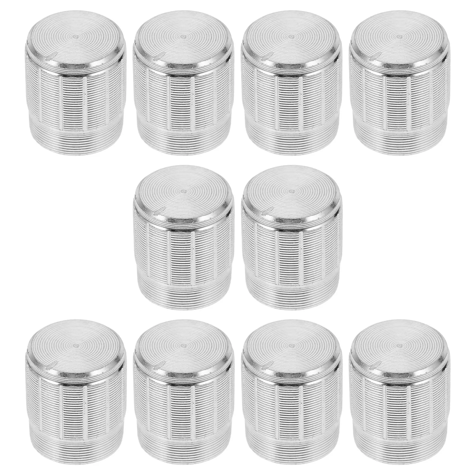 Electric Guitar Potentiometer Knobs 10Pcs Metal Alloy Volume Control Caps for Precise Audio Adjustment