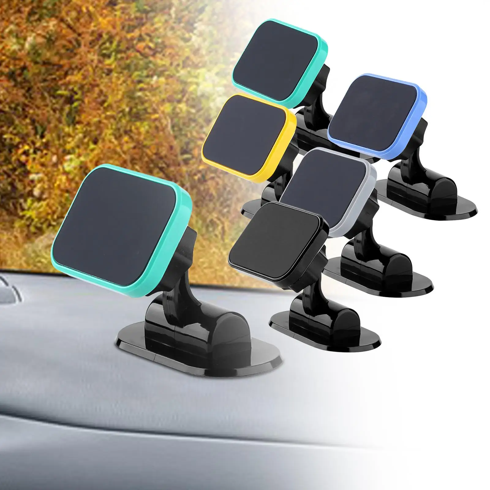 Phone holder for the ventilation, 360 degree rotatable, adjustable, magnetic,