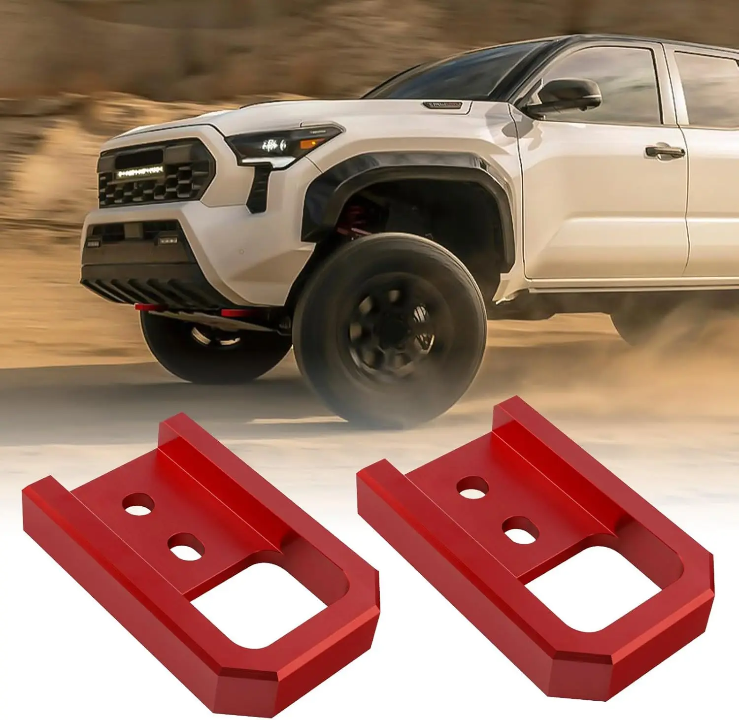 

Tow Hooks for Tacoma 2024-2026/4Runner 2025-2026, Car Tow Hooks Compatible with Toyota Tacoma 2024-2026 4Runner 2025-2026
