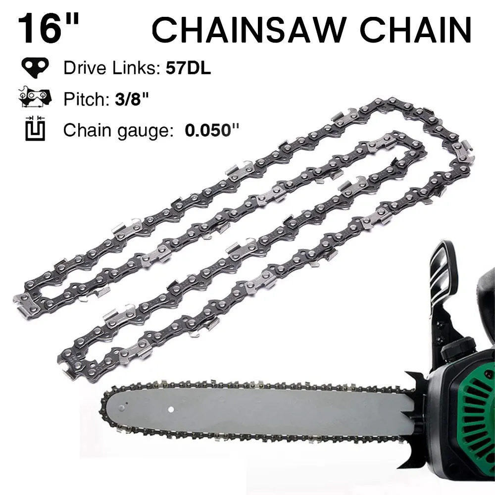 

4/6/16inch Chainsaw Chain 57 Drive Links 3/8" LP Replacement Chains for Portable Mini Chainsaw for Wood Branch Cutting