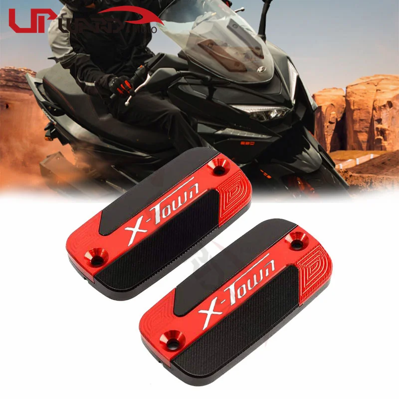 Motorcycle CNC Accessories Front Brake Cylinder Fluid Reservoir Cover Cap Fit For Kymco Xtown X-Town 125i 300i X town 125 300