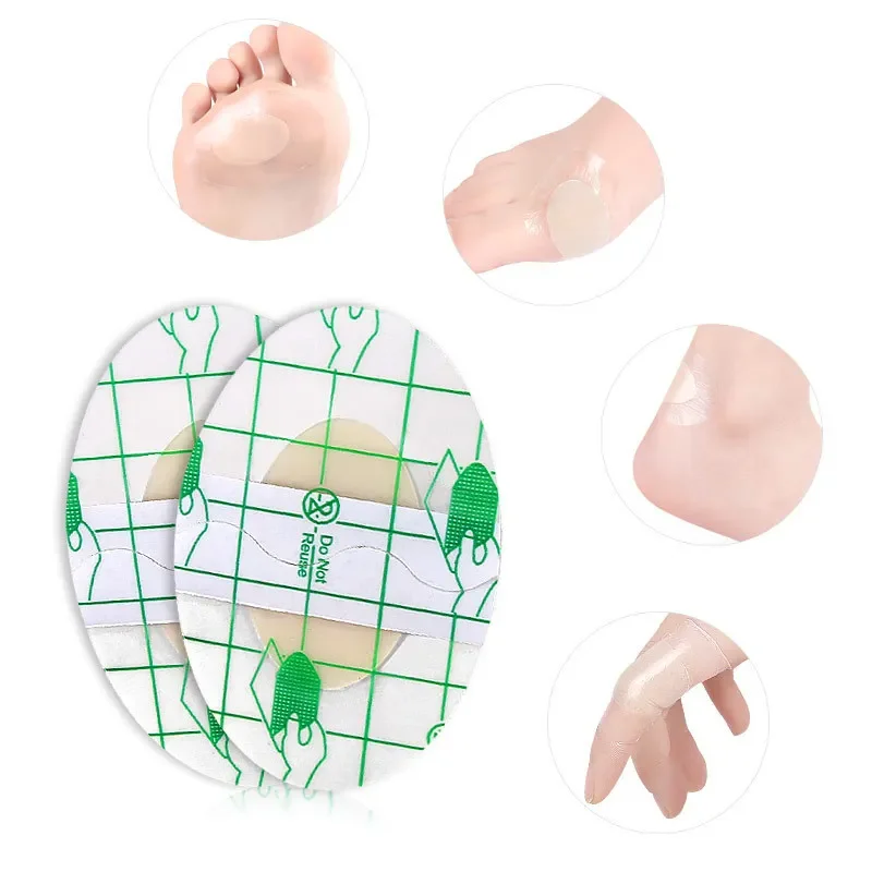 20Pcs/Set Oval Shape Band Aid Skin Wound Dressing Patch Heel Protector Tape Stickers Adhesive Bandages Pain Relief Plasters