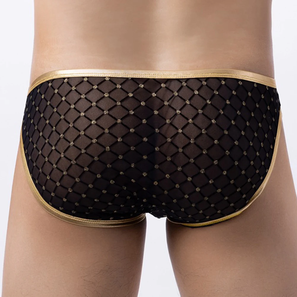 

Трусы Мужское нижнее белье Повседневные праздничные повседневные сетчатые стринги с низкой посадкой из полиэстера Обычные прозрачные легкие эластичные стринги