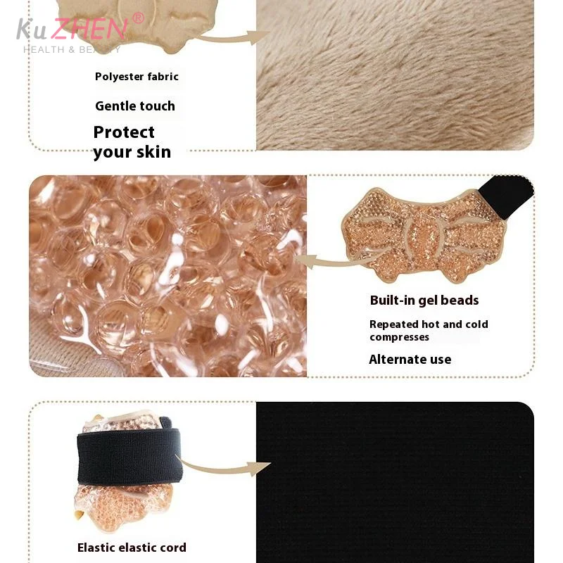 Gel reutilizável tornozelo/esporte pé terapia de gelo envoltório pacote de gel quente e frio com cinta ajustável para torcido tornozelo micro-ondas congelável