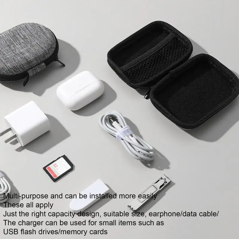 Cable Storage Bag Portable Digital USB Gadget Storage Pouch Dustproof Charger Plug Electronic Organizer Travel Cable Organizer
