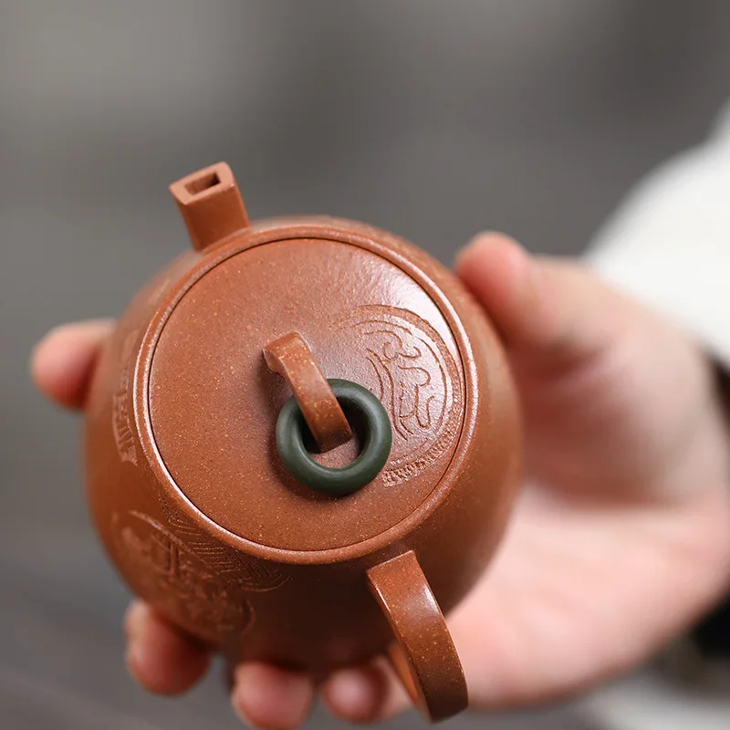 120ml Yixing High-end Small Capacity Purple Clay Teapots Beauty Kettle Famous Artists Handmade Tea Pot Chinese Zisha Tea Set