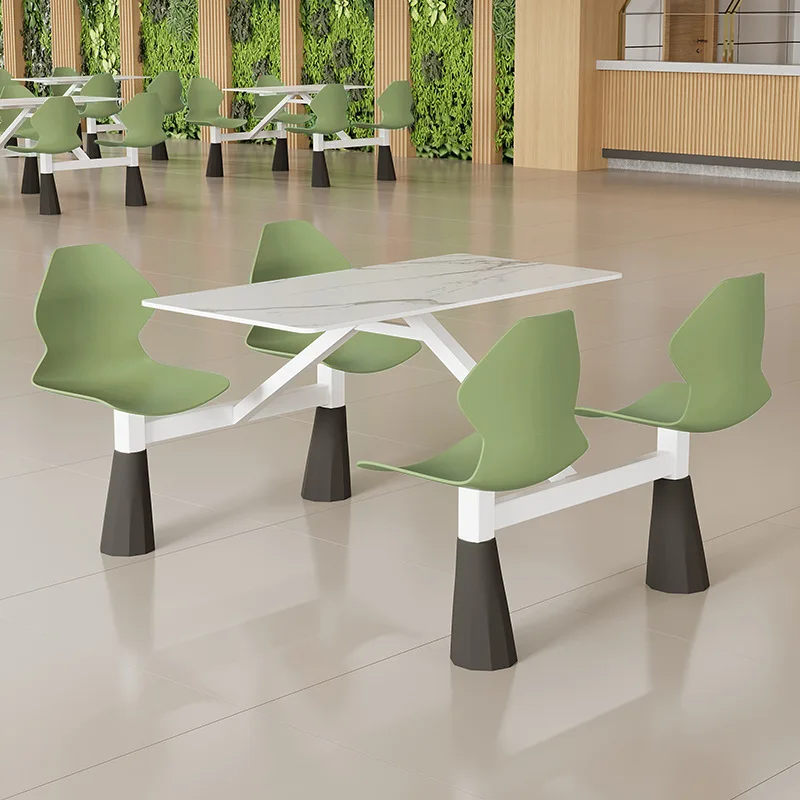 University School College Fast Food School Canteen Dining Restaurant Table and 4 Chair Sets