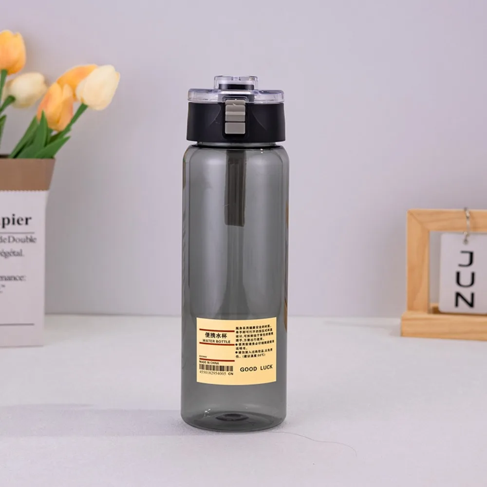 550/700ml Water Bottle With Time Scale Portable Transparent Kawaii Water Bottle Sports Water Cup Plastic Handy Cup