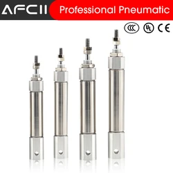 CDJ2D10 CDJ2D16 Mini Double Clevis with Pin Air Pneumatic Cylinder Double Acting Single Rod 10mm 16mm CDJ2D10-45 CDJ2D10-75