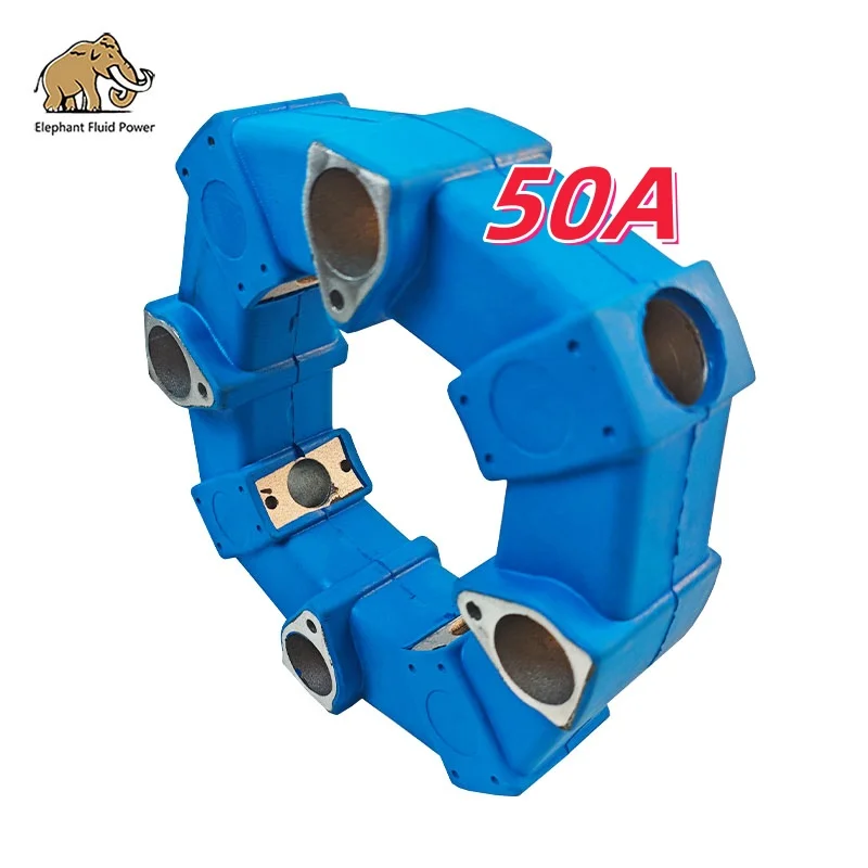 

Fast delivery hydraulic pump parts Flexible Rubber Coupling Premium blue 50A