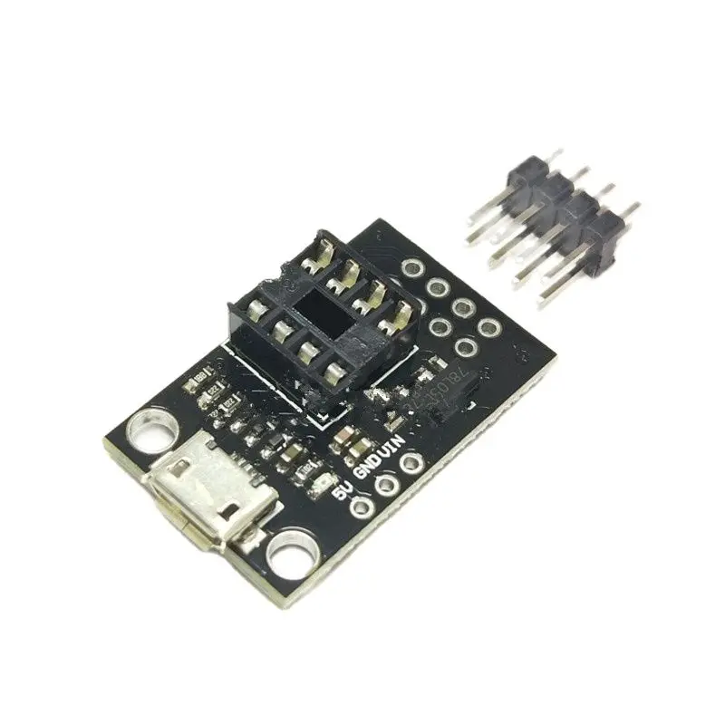 

T42 ATtiny13A/ATtiny25 /ATtiny45/ATtiny85 pluggable development and programming board