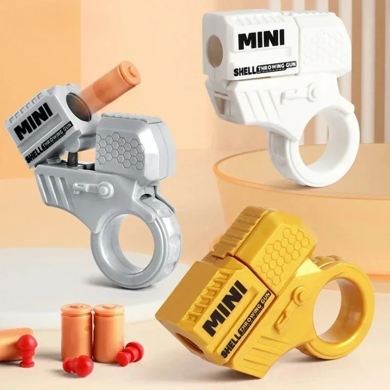 

Мини-пистолет для выброса ракушки, игрушка-спиннер на кончиках пальцев для снятия стресса, портативный брелок-игрушка для взрослых