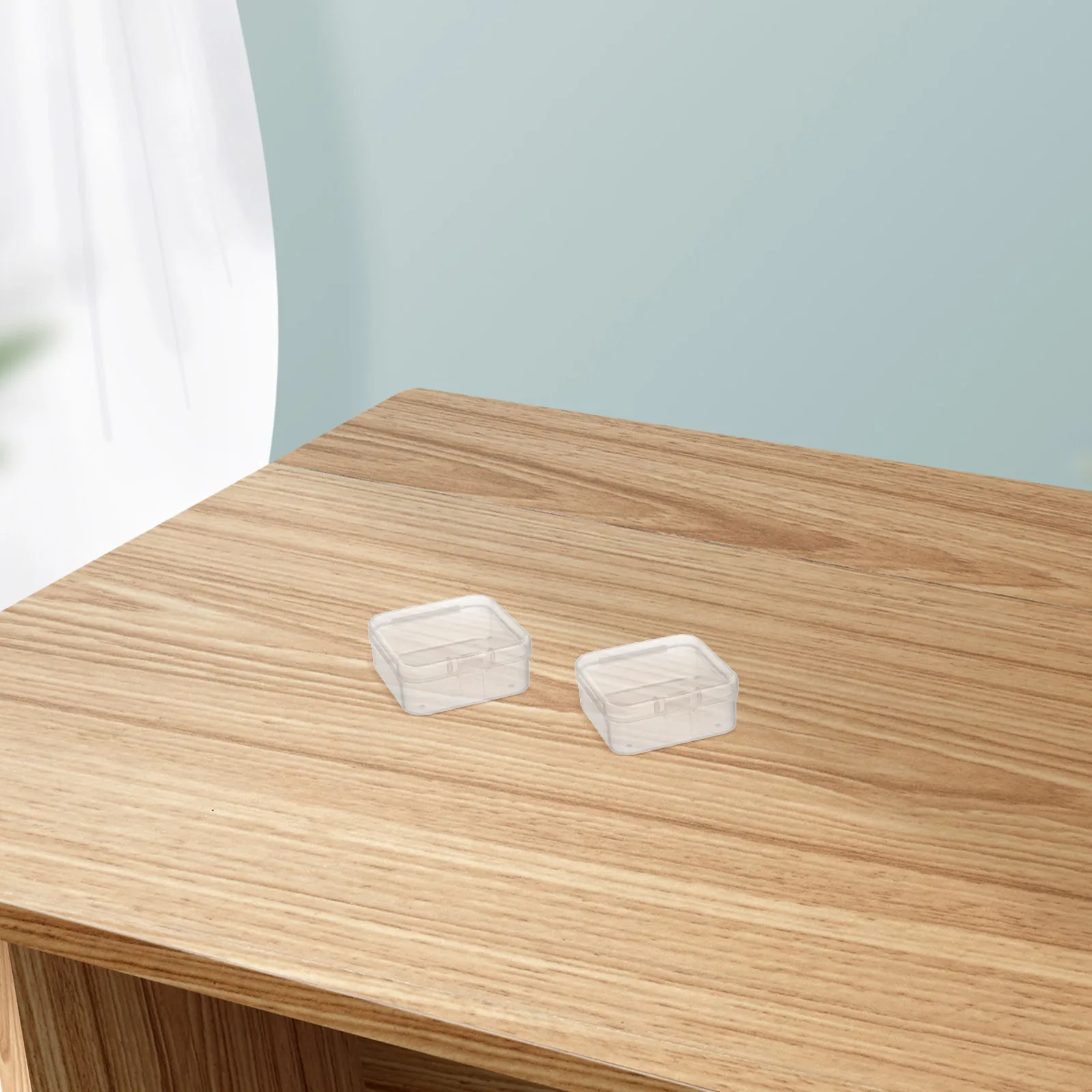 20pcs Small Plastic Storage Box Clear Durable Organizers For Craft Beads Coins Jewelry Pills Snacks Desktop Container Case