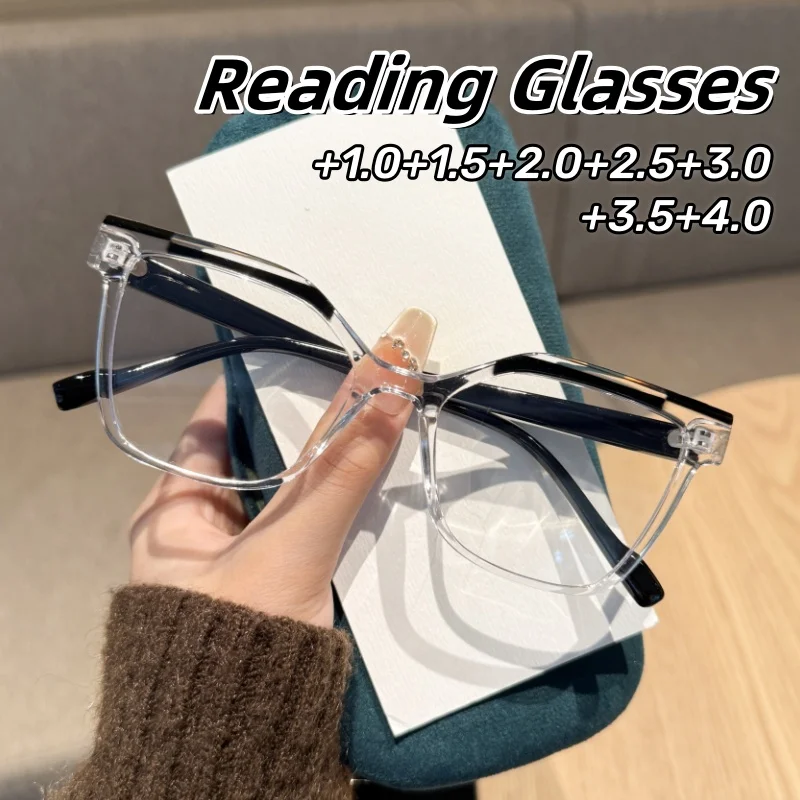 

Personality Ultra Light Presbyopia Glasses for Women and Men Leisure Comfortable Blue Light Blocking Eyeglasses +1.0 To +4.0